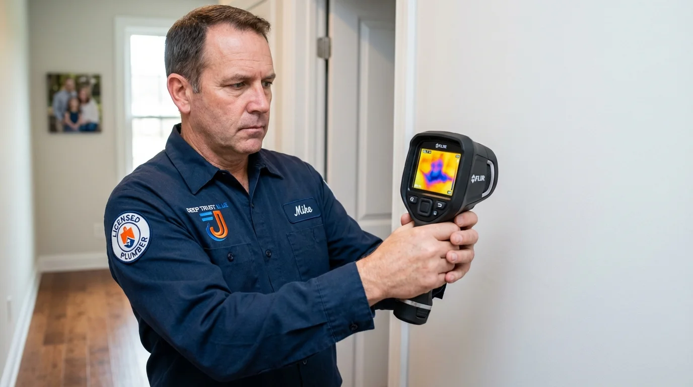 Thermal imaging leak detection by Johns Plumbing LLC in Lake Zurich